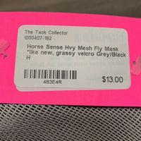 Hvy Mesh Fly Mask *like new, grassy velcro
