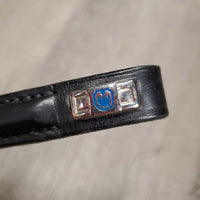 "Wicklow" Rsd Leather Browband, Bling *like new, v.mnr dirt?residue
