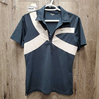 SS Polo Shirt, 1/3rd Button Up *xc, mnr hair, dirt, dingy
