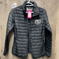 Quilt Jacket "Huska-Berg", zip *vgc, crinkles, torn Rt Pocket, BROKEN zipper (bottom)