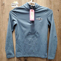 JUNIORS LS Shirt, 1/3 Zip Up *vgc, fuzzy
