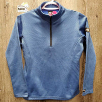 JUNIORS LS Fleece Lined Shirt, 1/3rd Zip up *vgc/xc
