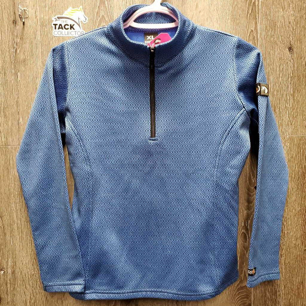 JUNIORS LS Fleece Lined Shirt, 1/3rd Zip up *vgc/xc