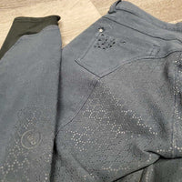 JUNIORS Full Seat Sticky Breeches *gc, faded, missing bling, rubs, older
