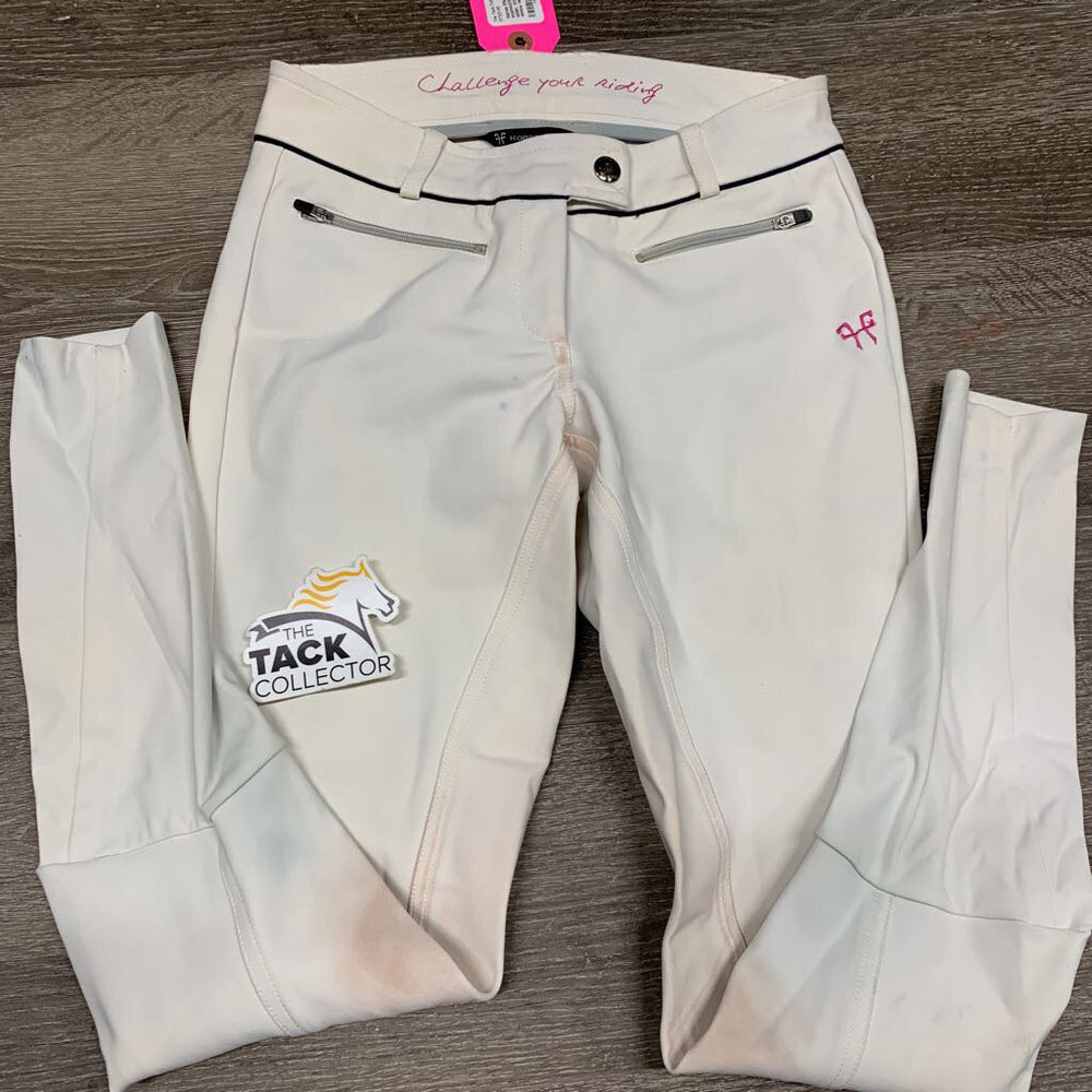 JUNIORS Breeches *gc, stained/discolored seat & legs, older, stains, frayed loop edges