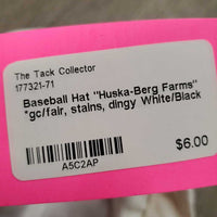 Baseball Hat "Huska-Berg Farms" *gc/fair, stains, dingy
