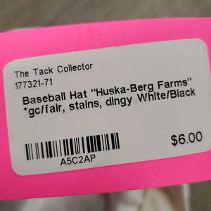 Baseball Hat "Huska-Berg Farms" *gc/fair, stains, dingy