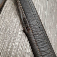 Soft Lined Stirrup Leathers *gc, clean, creases *1 - edges: rubs, scraped, torn & holey, rough back
