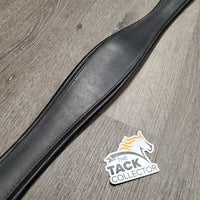 Padded Leather Girth. 1x els *gc/fair, older, rubs, torn/frayed elastic, loose stitching, residue, film
