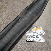 Padded Leather Girth. 1x els *gc/fair, older, rubs, torn/frayed elastic, loose stitching, residue, film
