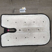 Wither Relief Half Pad, Felt & Shock Absorbing *gc, clean, older, hairy, stains, older, dirty top
