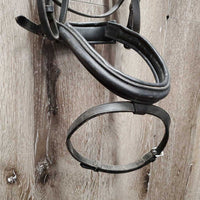 Rsd Padded Monocrown Bridle, crank, flash, bling, buckles *gc, dirty, dry, stiff, scraped edges