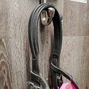 Rsd Padded Monocrown Bridle, crank, flash, bling, buckles *gc, dirty, dry, stiff, scraped edges