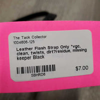 Leather Flash Strap Only *vgc, clean, twists, dirt?residue, missing keeper