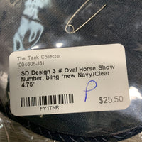 3 # Oval Horse Show Number, bling *new
