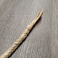 Braided Stiff Rawhide Over Under Whip *vgc, v.mnr dirt, stains & rubs, bent
