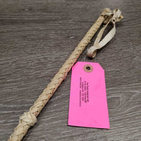 Braided Stiff Rawhide Over Under Whip *vgc, v.mnr dirt, stains & rubs, bent
