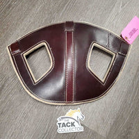 Leather Felt Head Bumper Poll Guard *vgc, mnr dirt, stains, hair, crinkles & rubs
