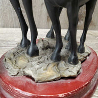 Mare & Foal Statue *gc, dusty, edge rubs, scrapes, chipped ears & eye
