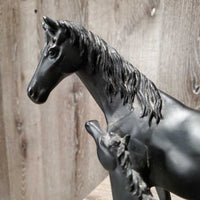 Mare & Foal Statue *gc, dusty, edge rubs, scrapes, chipped ears & eye
