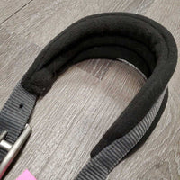 Soft Nylon Fleece Padded Halter, snap, adj, tag *xc/like new, mnr hair
