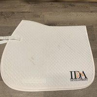 Quilt Jumper Saddle Pad, tabs "IDA" *like new, clean, mnr threads
