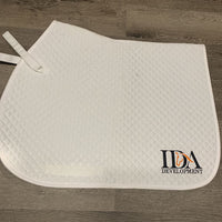 Quilt Jumper Saddle Pad, tabs "IDA" *like new, clean, mnr threads
