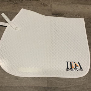 Quilt Jumper Saddle Pad, tabs "IDA" *like new, clean, mnr threads