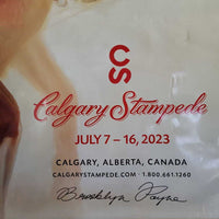 Calgary Stampede Poster 2023 "Show Riders" *vgc, bent corners & edges
