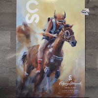 Calgary Stampede Poster 2022 "Relay Race" *vgc, bent corners & edges
