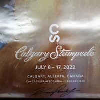 Calgary Stampede Poster 2022 "Relay Race" *vgc, bent corners & edges
