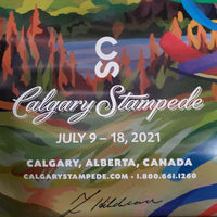 Calgary Stampede Poster 2021 "Ribbon Dancer" *gc, bent corners & edges
