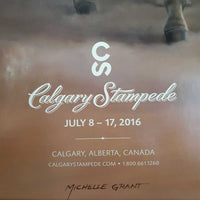 Calgary Stampede Poster 2016 "Stampede Herd" by Michelle Grant *gc, bent corners & edges
