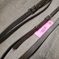 Flat Leather Standing Martingale, stopper *vgc, mnr dirt, splits?crackles, creases & scraped edges
