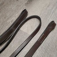 Flat Leather Standing Martingale, stopper *vgc, mnr dirt, splits?crackles, creases & scraped edges
