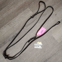 Flat Leather Standing Martingale, stopper *vgc, mnr dirt, splits?crackles, creases & scraped edges
