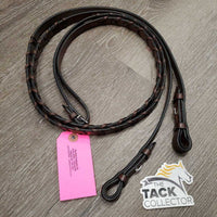 Pr Braided Reins *like new, v.mnr dirt?film, stiff
