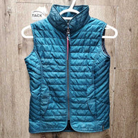 JUNIORS Quilt Vest, Zipper *gc, mnr dirt, stains
