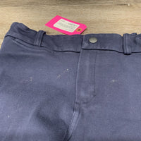 JUNIORS Euroseat Cotton Breeches *gc, faded, seam puckers, mnr pills/rubs, cut tags