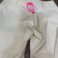 Side Zip Breeches *gc, stained seat & legs, older, dingy, seam puckers, stains, pilly ankles
