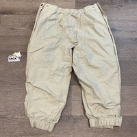 Rain Pants,snap sides *gc, stains, discolored seat & legs, wpf, dingy
