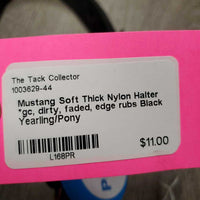 Soft Thick Nylon Halter *gc, dirty, faded, edge rubs
