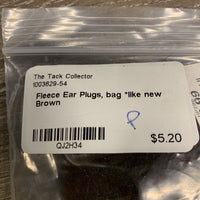 Fleece Ear Plugs, bag *like new
