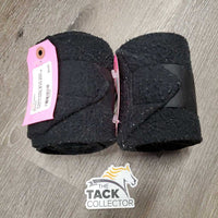 Pr Fleece Polos *gc/fair, clean, hairy, 1-v.clumpy & linty
