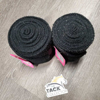 Pr Fleece Polos *gc/fair, clean, hairy, 1-v.clumpy & linty
