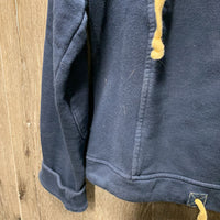 LS Hvy Sweatshirt, 1/3 Snap Up *gc, faded, mnr linty & hair, seam puckers, cuff rubs
