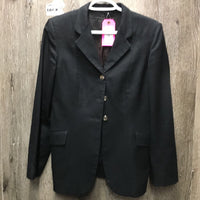 Wool Dressage Show Jacket *gc, older, faded? mnr hair, dirty cuffs/sleeves
