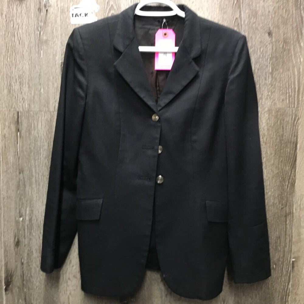 Wool Dressage Show Jacket *gc, older, faded? mnr hair, dirty cuffs/sleeves