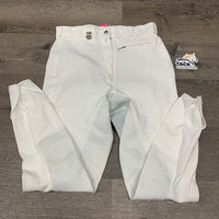 Full Seat Breeches *gc, pilly/linty lining, mnr threads, stained seat & legs, seam puckers, older
