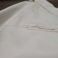 Full Seat Breeches *gc, stains, seam puckers, threads, discolored/stained seat & legs, older, dingy?
